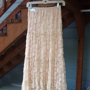 Long lace skirt